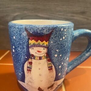 Sakura Blue Snowman Mug (2)